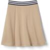 French Toast Girls Stretch Contrast Waistband Scooter School Uniform Skirt(Khaki)