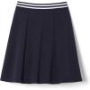 French Toast Girls Stretch Contrast Waistband Scooter School Uniform Skirt(Navy)