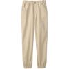 French Toast Girls’ Stretch Twill Jogger with Paper Bag Waist(Khaki)