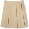 French Toast Girls Uniform Skirts, Pleated Knot Scooter(Khaki Beige)