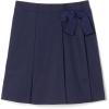 French Toast Girls Uniform Skirts, Pleated Knot Scooter(Navy Blue)