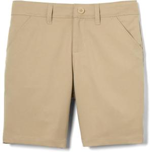 French Toast Girls Adjustable Waist Stretch Performance ShortCasual Shorts(Khaki Beige)