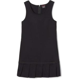 French Toast Girls’ Pleated Hem Jumper with Ribbon(Black)