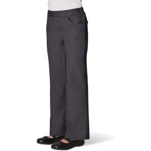 French Toast Girls’ Pull-On Straight Fit Stretch Twill Pant(Gray)