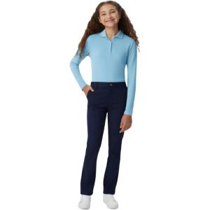 French Toast Girls’ Pull-On Straight Fit Stretch Twill Pant(School Uniform Navy)