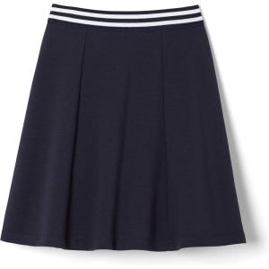 French Toast Girls Stretch Contrast Waistband Scooter School Uniform Skirt(Navy)