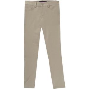 French Toast Girls’ Stretch Skinny 5 Pocket Knit Pant(Khaki)