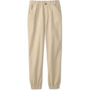French Toast Girls’ Stretch Twill Jogger with Paper Bag Waist(Khaki)