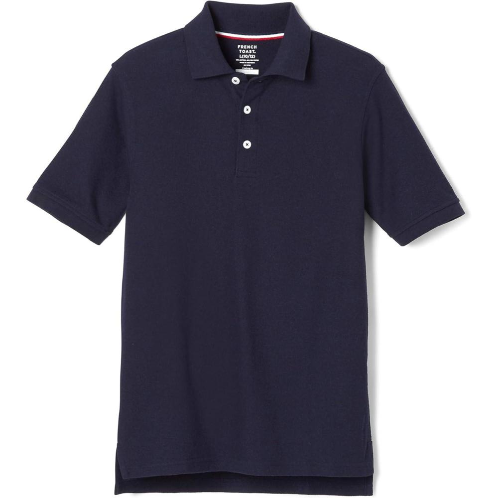 imageFrench Toast Boys 2Pack Short Sleeve Pique Polo ShirtNavy