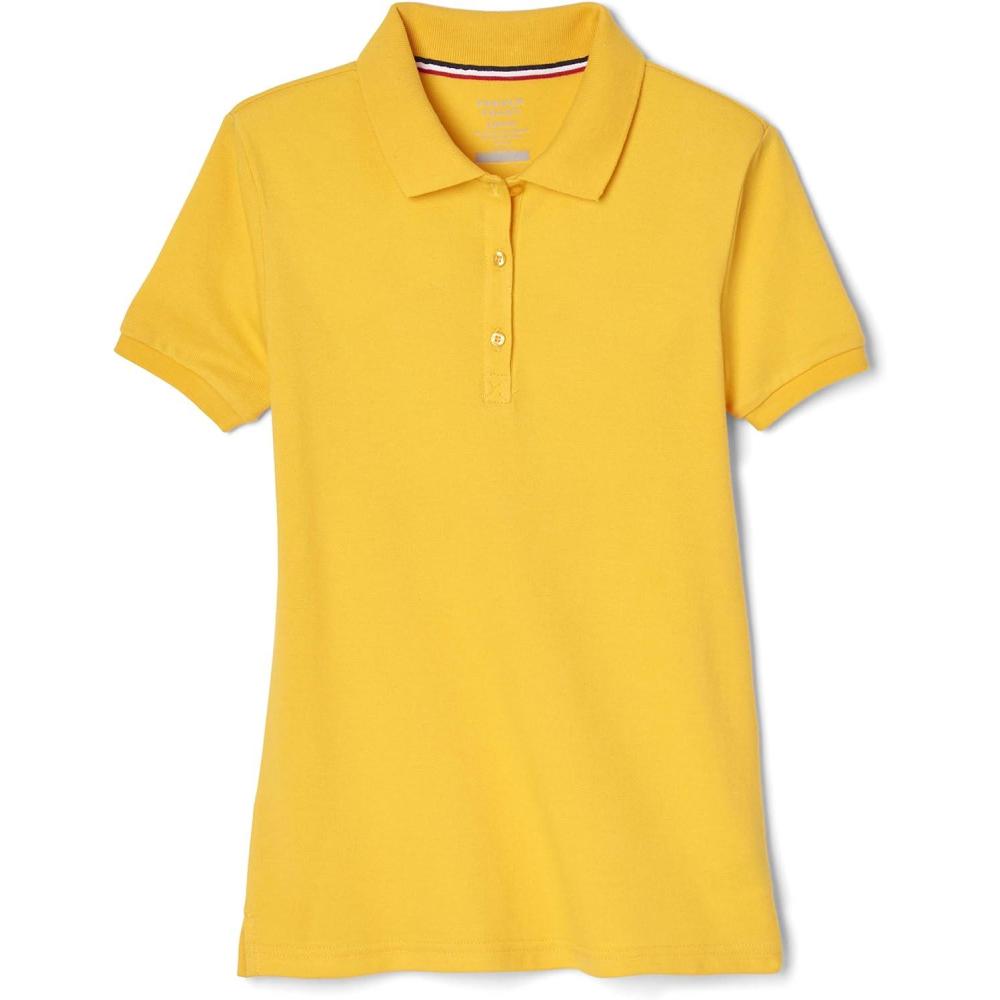 imageFrench Toast Girls Short Sleeve Stretch Pique Polo ShirtGold