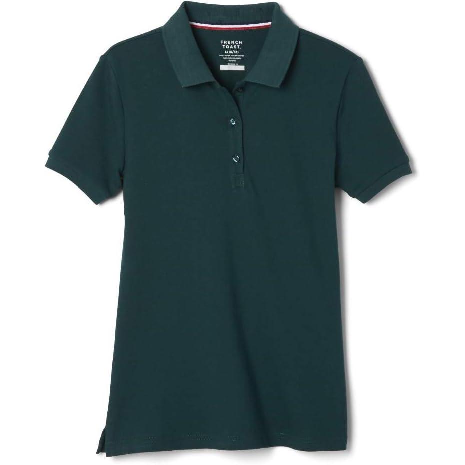 imageFrench Toast Girls Short Sleeve Stretch Pique Polo ShirtHunter