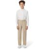 French Toast Boys’ Adjustable Waist Relaxed Fit Pant(Burgundy)