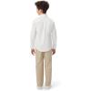 French Toast Boys Long Sleeve Oxford Shirt (Standard & Husky) Button Down Shirt(Light Blue)