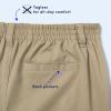 French Toast Boys Pull-On Relaxed Fit School Uniform Pant (Standard & Husky)(Heather Gray)