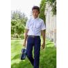 French Toast Girls’ Adjustable Waist Stretch Straight Fit Chino Pant (Standard & Husky)(School Uniform Navy)
