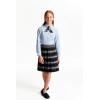 French Toast Girls’ Fitted Wrinkle-Resistant Long Sleeve Oxford Shirt(Light Blue)