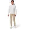 French Toast Girls’ Fitted Wrinkle-Resistant Long Sleeve Oxford Shirt(White)
