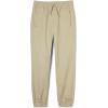 French Toast Young Men’s Pull-On Stretch Twill Jogger with Zipper Pockets(Khaki)