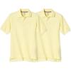 French Toast Boys’ 2-Pack Short Sleeve Pique Polo Shirt(Yellow)