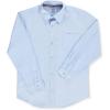 French Toast Boys’ Expandable Collar Button Down Dress Shirt with Long Sleeves (Standard & Husky)(Blue)