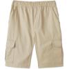 French Toast Boys’ Pull-On Twill Cargo Shorts(Khaki)