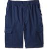 French Toast Boys’ Pull-On Twill Cargo Shorts(Navy)