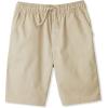 French Toast Boys’ Pull-On Twill Shorts with Drawstring(Khaki)