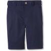 French Toast Girls Adjustable Waist Flat Front Shorts, Uniform Navy, 16 Husky