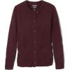 French Toast Girls Anti-Pill Crew Neck School Uniform Cardigan Sweater(Burgundy)