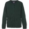 French Toast Girls Anti-Pill Crew Neck School Uniform Cardigan Sweater(Hunter Green)