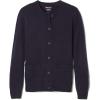 French Toast Girls Anti-Pill Crew Neck School Uniform Cardigan Sweater(Navy)