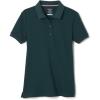 French Toast Girls’ Short Sleeve Stretch Pique Polo Shirt(Hunter)