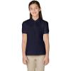 French Toast Girls’ Short Sleeve Stretch Pique Polo Shirt(Navy)