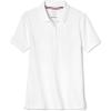 French Toast Girls’ Short Sleeve Stretch Pique Polo Shirt(White)