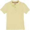 French Toast Girls’ Short Sleeve Stretch Pique Polo Shirt(Yellow)