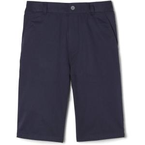 French Toast Boys’ Elastic Back Shorts School Uniform for Kids(Navy)