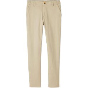 French Toast Boys’ Slim Fit Tapered Leg Stretch Twill Pant(Khaki)