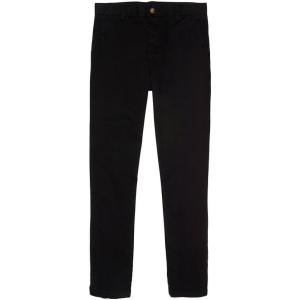 French Toast Girls’ Adjustable Waist Stretch Straight Fit Chino Pant (Standard & Husky)(Black)