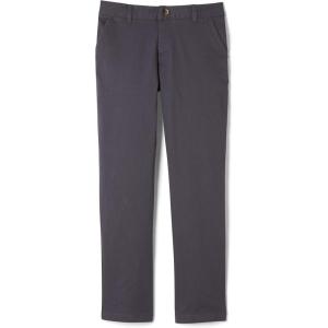 French Toast Girls’ Adjustable Waist Stretch Straight Fit Chino Pant (Standard & Husky)(School Uniform Grey)