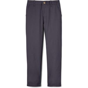 French Toast Girls’ Adjustable Waist Stretch Straight Fit Chino Pant (Standard & Husky)(School Uniform Heather Gray)