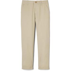 French Toast Girls’ Adjustable Waist Stretch Straight Fit Chino Pant (Standard & Husky)(School Uniform Khaki)