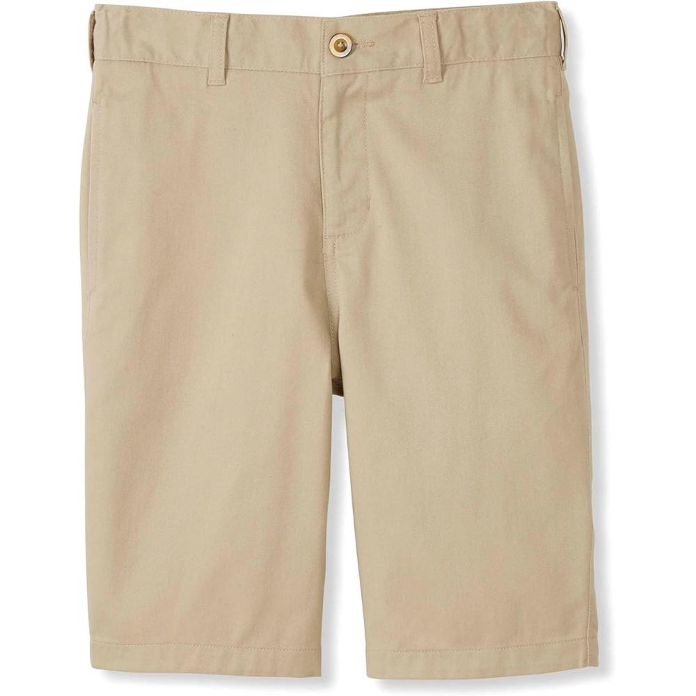 image:imageFrench Toast Girls Adjustable Waist Flat Front Shorts Beige Khaki 10 US