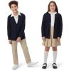 French Toast Unisex Anti-pill V-neck (Standard & Husky) School Uniform Cardigan Sweater(Navy)