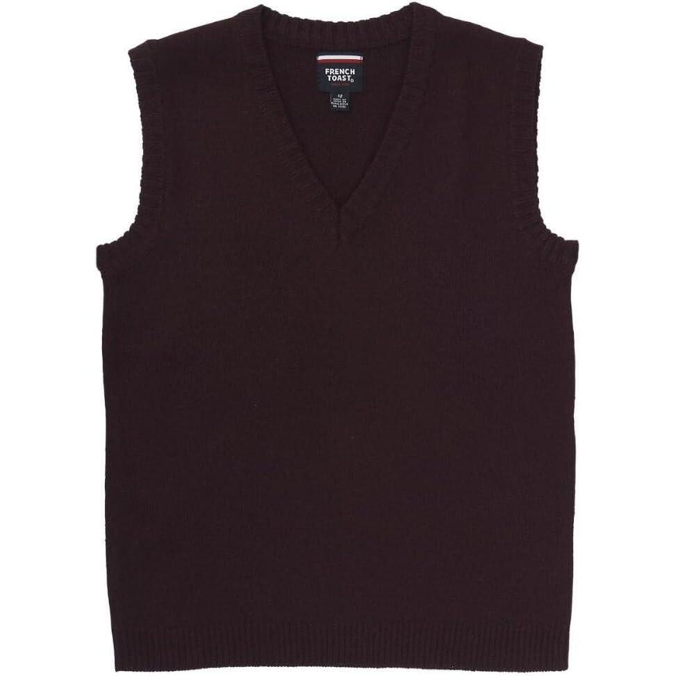 image:imageFrench Toast Little Boys VNeck VestBurgundy