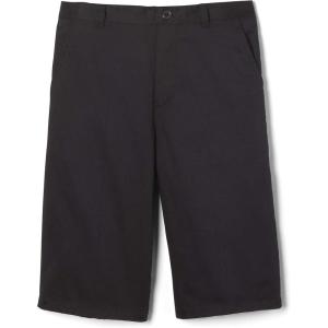 French Toast Boys Pull-on Twill Shorts School Uniform for Kids(Black)