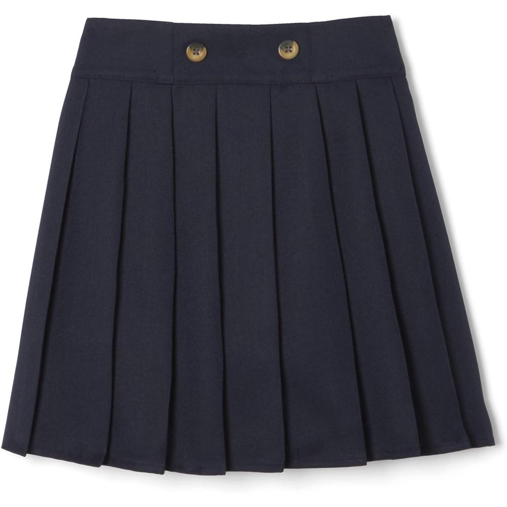image:imageFrench Toast Girls Front Button Pleated ScooterNavy