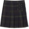 French Toast Girls’ Plaid Adjustable Waist Pleated-Front Two-tab Scooter(Green Plaid)