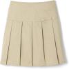French Toast Little Girls’ Pleated Scooter with Ribbon(Khaki)