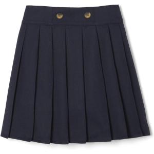 French Toast Girls’ Front Button Pleated Scooter(Navy)