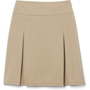 French Toast Girls’ Kick Pleat Scooter(Khaki)